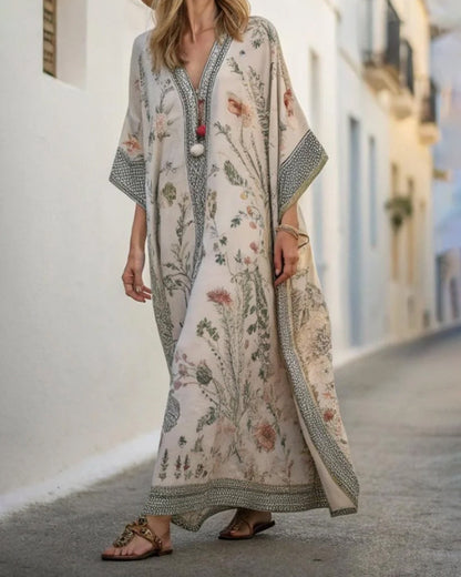 Bohemian Floral Print Dress