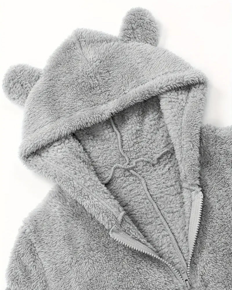 Tuta spessa e pelosa foderata in pile