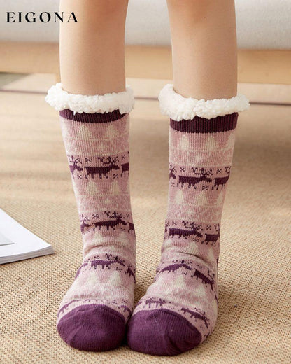 Christmas elk snow socks 23BF ACCESSORIES christmas Clothes