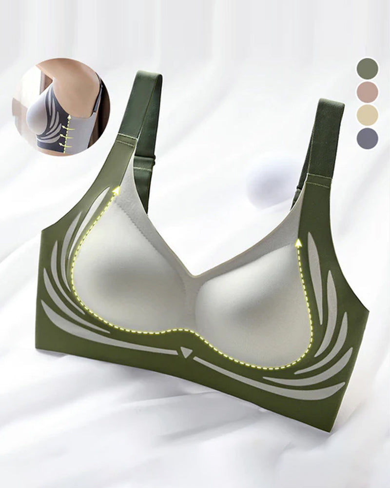 Lifting anti-sagging wireless push-up bra lingerie