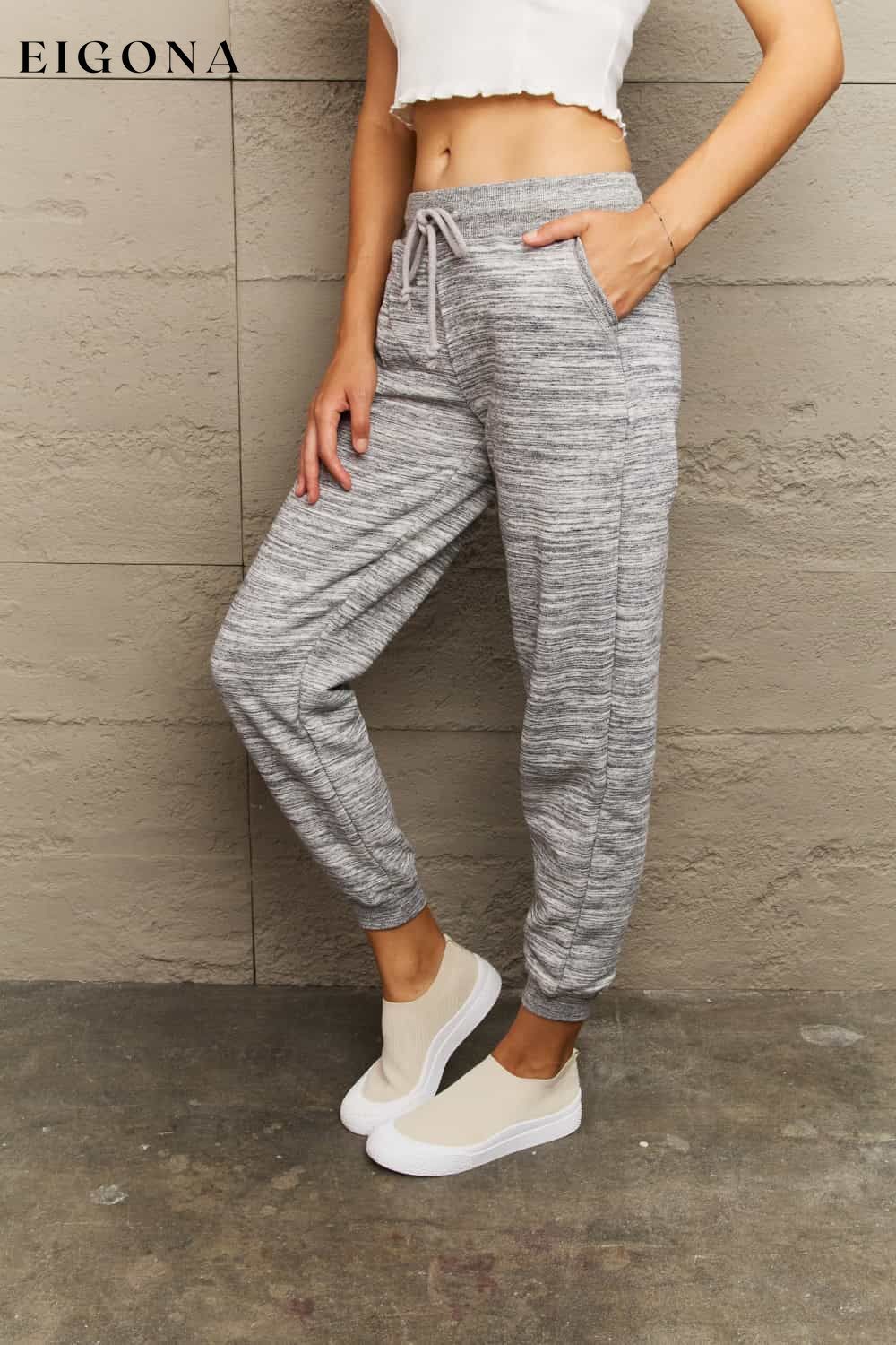 Full Size Tie Waist Long Sweatpants clothes Ninexis Ship From Overseas Shipping Delay 09/29/2023 - 10/02/2023 trend