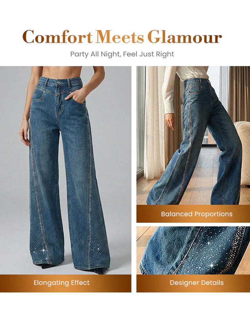 Loose-Fitting Washed Straight-Leg Jeans