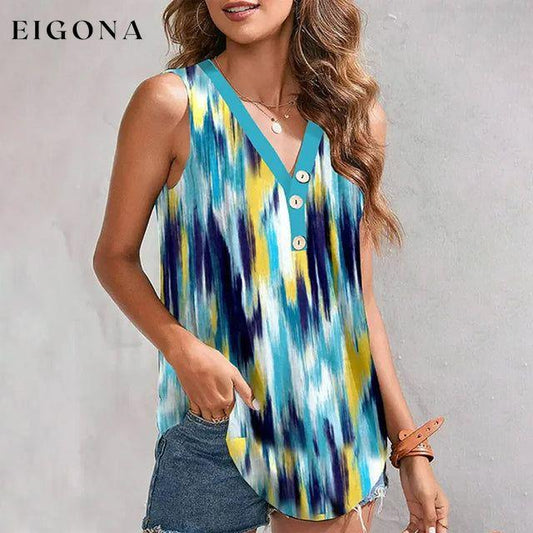 Casual Tie-Dye Tank Top Multicolor best Best Sellings clothes Plus Size Sale tops Topseller