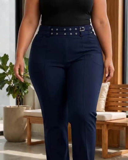 Stylish High Waist Slim Fit Long Pants