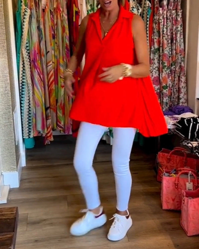 Ermeløse jakkeslag rynket topp