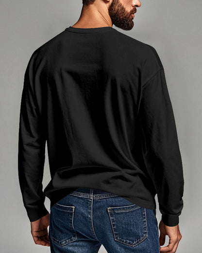 Breathable Pullover Long-Sleeved Men's Top