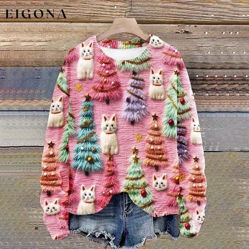 Creative Christmas Print Sweatshirt best Best Sellings clothes Plus Size Sale tops Topseller