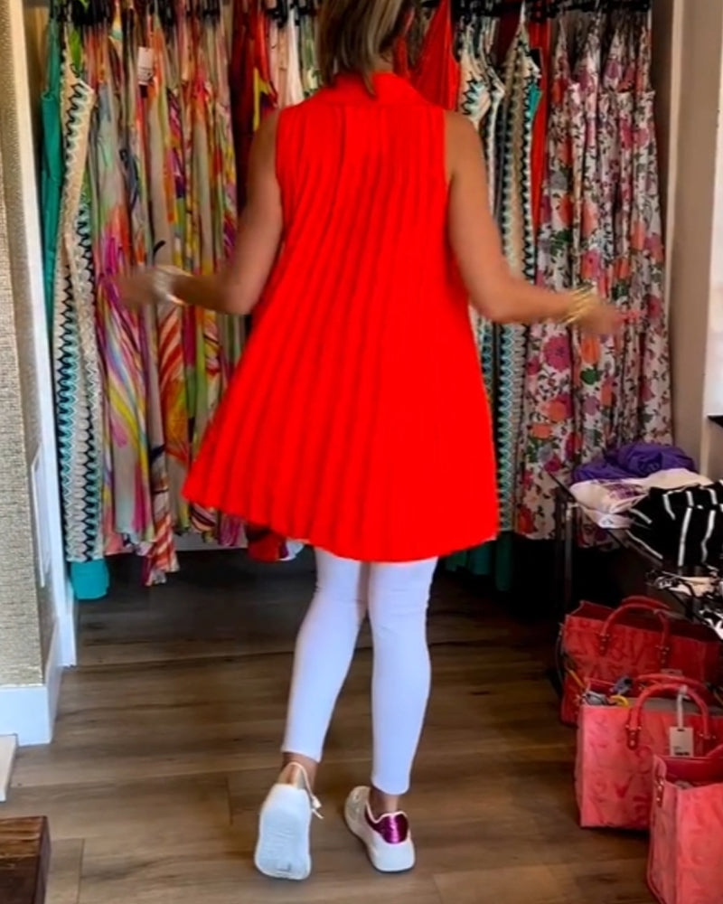 Ermeløse jakkeslag rynket topp