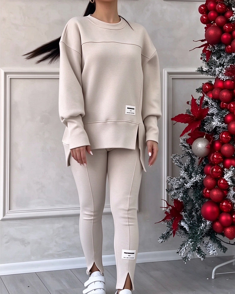 Printed Sweatshirt And Sweatpants Set 2024 f/w sets
