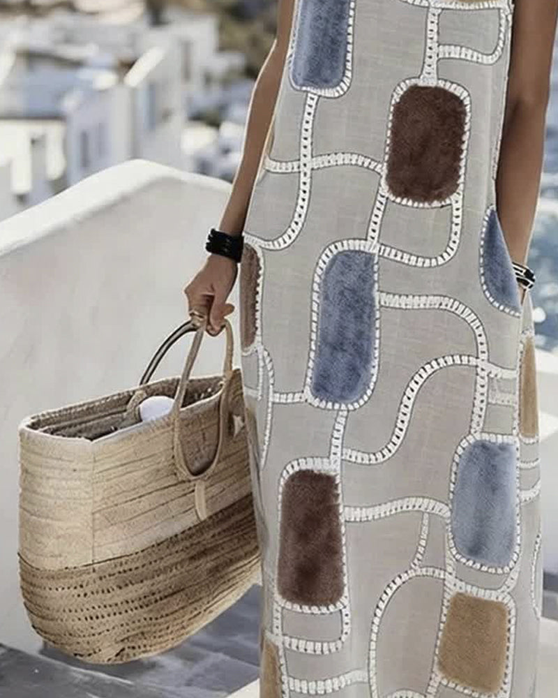 Straight Sleeveless Dress