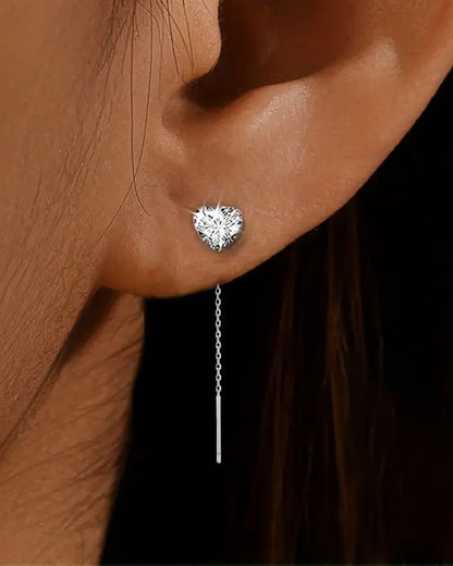 Temperament zircon tassel earrings jewelry