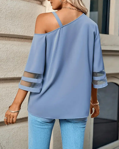 Sexy And Fashionable Off-Shoulder Blouse