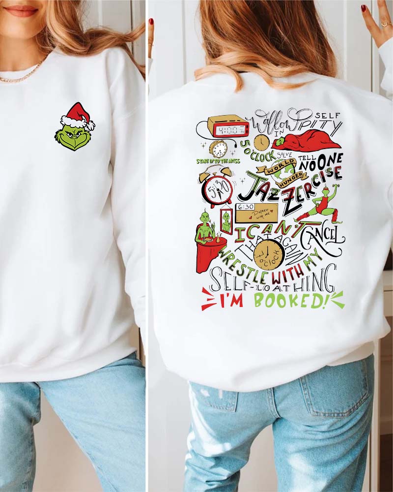 Christmas fun printed long-sleeve sweatshirt 2024 f/w Christmas & Grinch sweatshirts