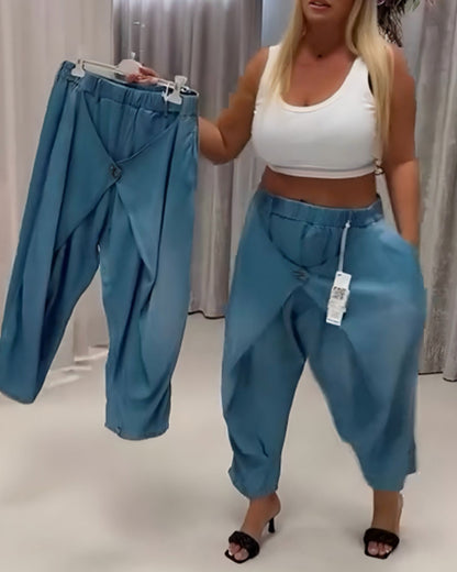 Trendy Design Lantern Pants