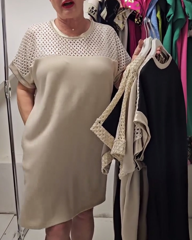 Fashion Casual Round Neck Dress