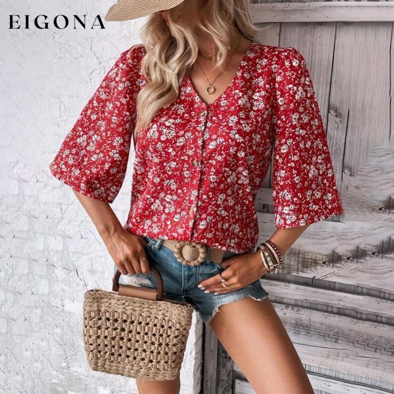 Casual Loose Floral Blouse best Best Sellings clothes Plus Size Sale tops Topseller