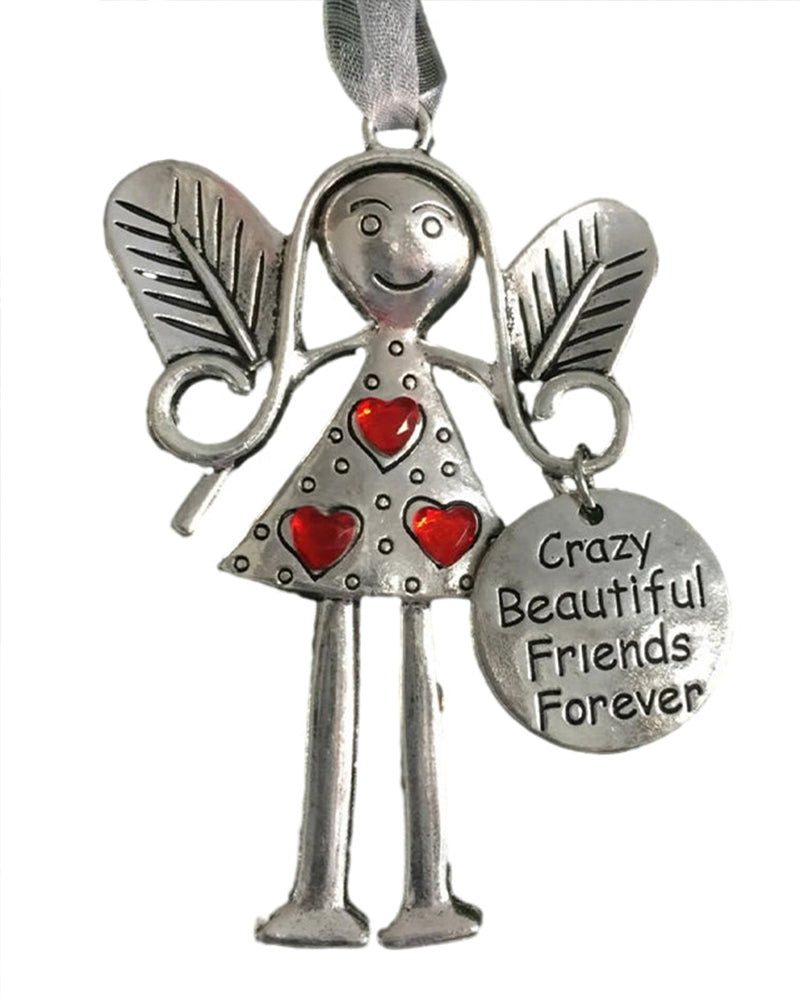 Crazy beautiful friends forever - angel ornament christmas gift ACCESSORIES Christmas