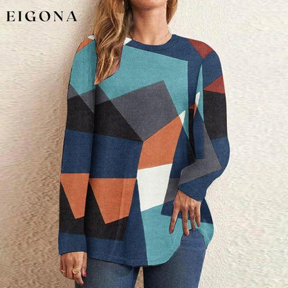Colorful Geometric Print T-Shirt best Best Sellings clothes Plus Size Sale tops Topseller