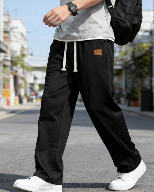 Men's Casual Drawstring Straight Leg Pants pants man spring summer