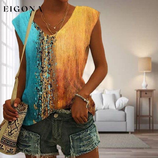 Gradient Color Blend Tank Top best Best Sellings clothes Plus Size Sale tops Topseller