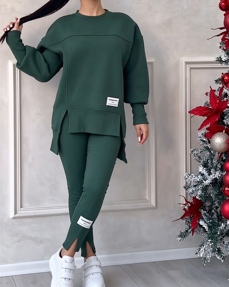 Printed Sweatshirt And Sweatpants Set 2024 f/w sets
