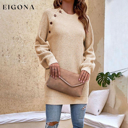 Casual Knitted Dress Apricot best Best Sellings casual dresses clothes Sale short dresses Topseller