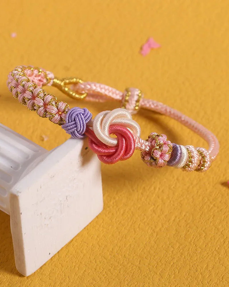 Bracelet with knot of peach blossoms 202466 Jewelry