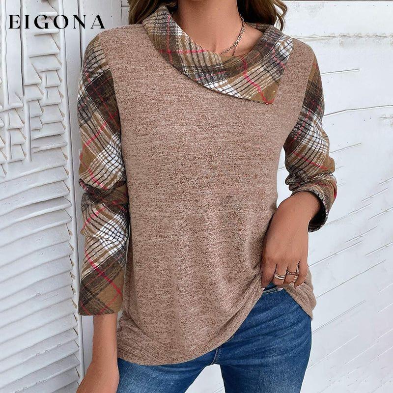 Vintage Plaid Patchwork Blouse best Best Sellings clothes Plus Size Sale tops Topseller