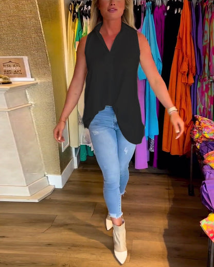 Ermeløse jakkeslag rynket topp