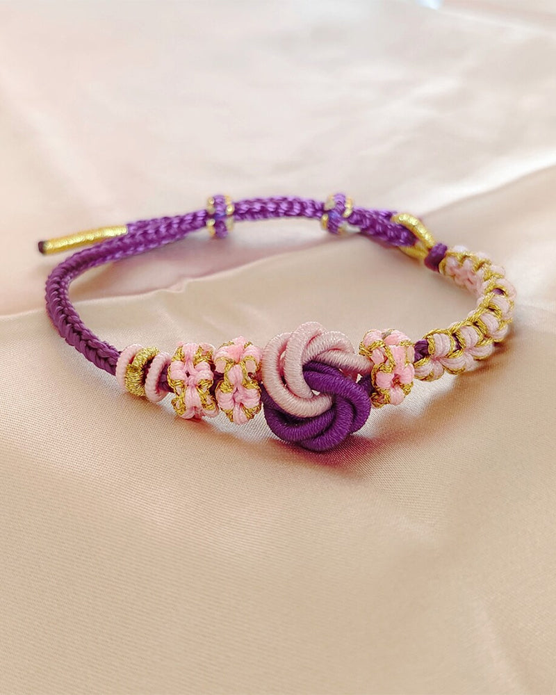 Bracelet with knot of peach blossoms 202466 Jewelry