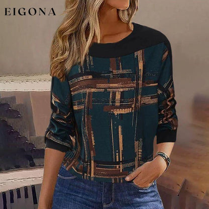 Vintage Casual Sweatshirt Multicolor best Best Sellings clothes Plus Size Sale tops Topseller