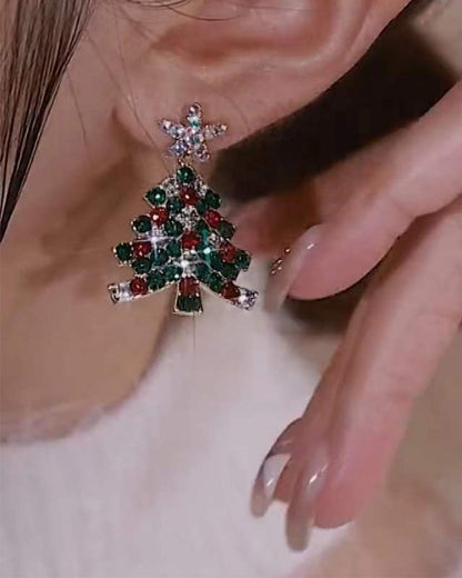 Christmas Tree Stud Earrings Jewelry