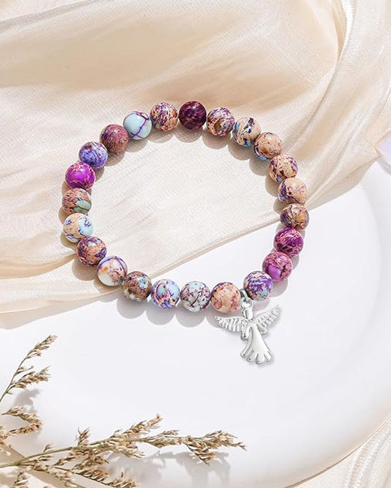 Angel wings healing crystal bracelet Jewelry Valentine's Day