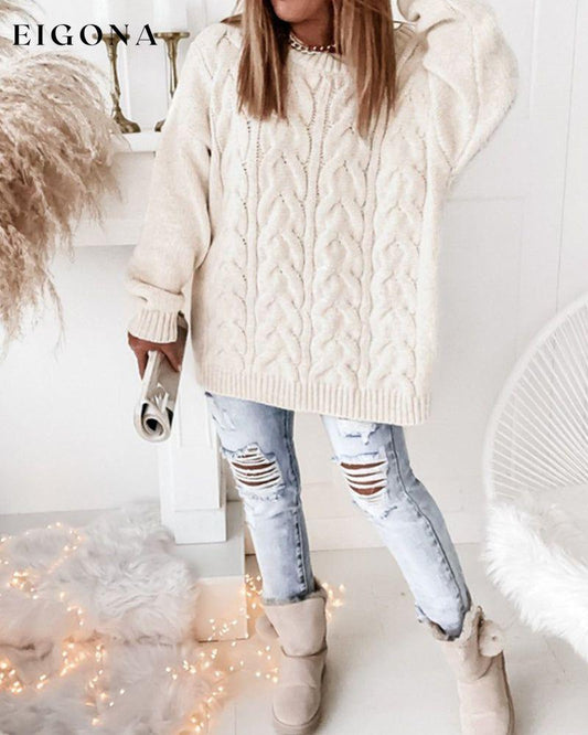 Versatile and stylish solid color sweater White 2023 F/W 23BF autumn clothes discount Spring Sweaters Sweaters & Cardigans Tops/Blouses Winter