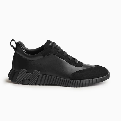 Bouncing | Orthopedic Leather Sneakers Lightweight Comfortable Walking Black comfortable sneakers leather sneakers women orthopedic sneakers supportive shoes walking shoes women
