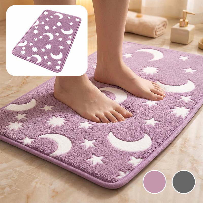 Glow-in-the-dark coral fleece floor mat 2024 f/w accessories bathroom gadget spring、summer