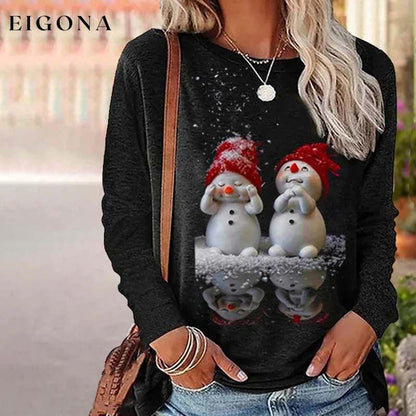 Casual Creative Print T-Shirt Black best Best Sellings clothes Plus Size Sale tops Topseller