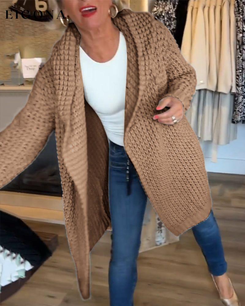 Solid color cardigan 2023 f/w 23BF clothes Sweaters sweaters & cardigans Tops/Blouses
