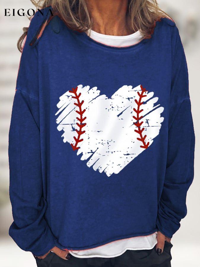 Women's Baseball Love Casual Long-Sleeve T-Shirt