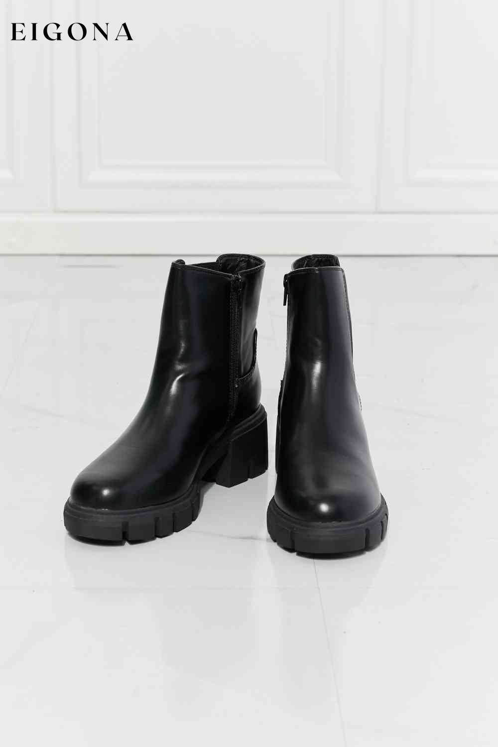 Black Booties, Shoes What It Takes Lug Sole Chelsea Boots in Black Melody Ship from USA shoes womens shoes