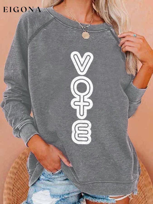 Female Vote Print Sweatshirt roe