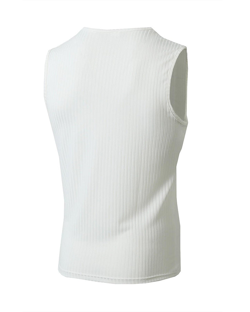 Men's Solid Color Sports Casual Tank Top