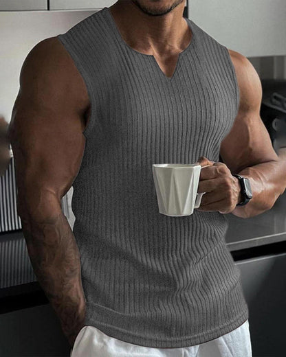 Men's Solid Color Sports Casual Tank Top