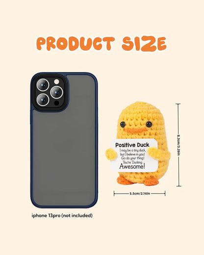 Anatra positiva all'uncinetto