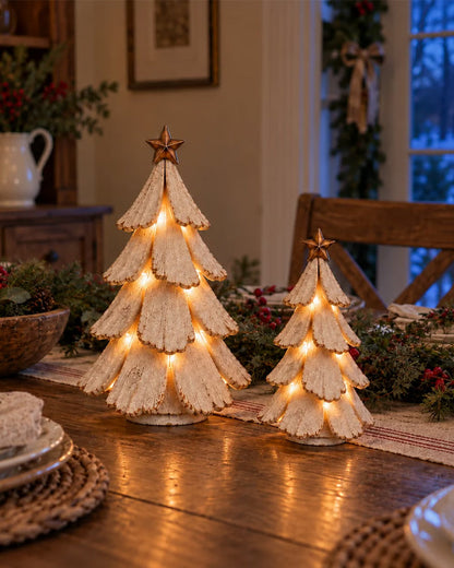 🎄🌙Vintage Lighted Christmas Tree Figurine 2024 f/w accessories spring summer