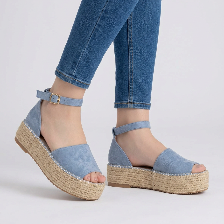 Cassandra | Orthopedic Espadrille Shoes Comfortable Supportive Summer Women Sky Blue comfortable espadrilles women orthopedic espadrilles summer shoes supportive sandals walking shoes women