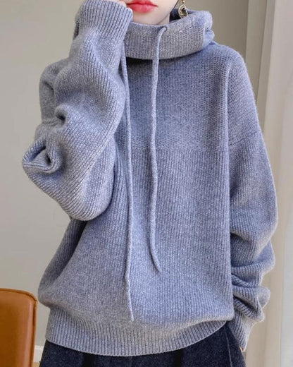 Cowl Collar Long Sleeve Pullover 2024 f/w pullovers