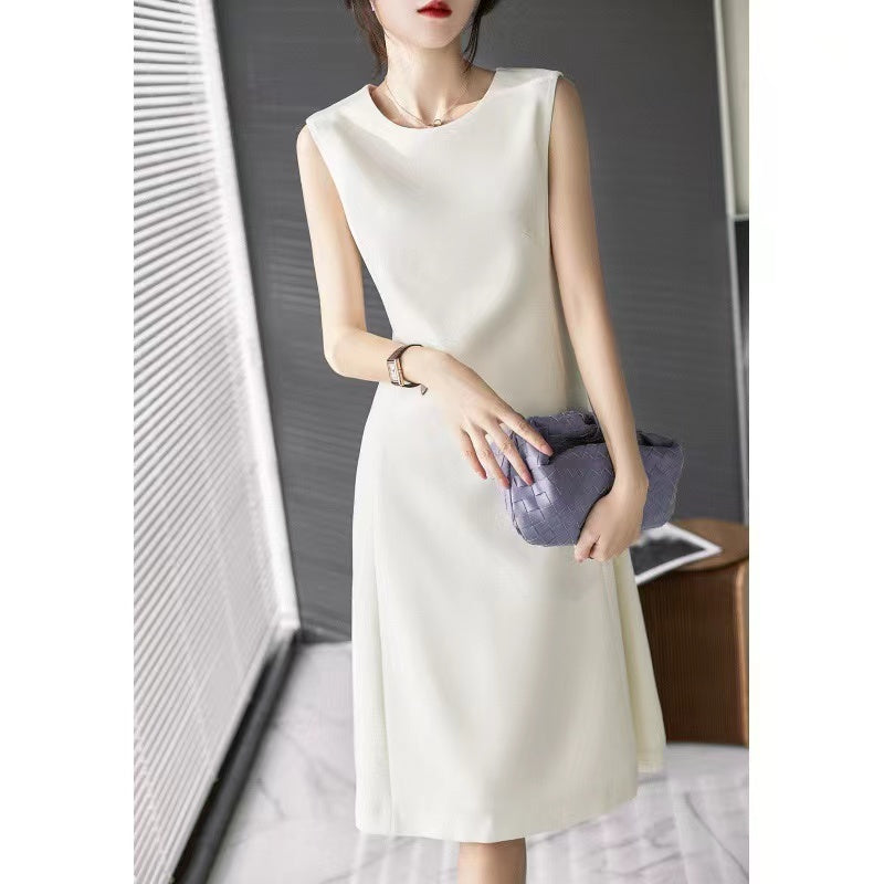 Sleeveless slim solid color fashion dress casual dresses summer