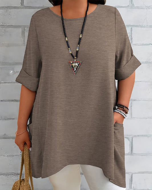 Loose Side Pocket T-Shirt spring summer t-shirts