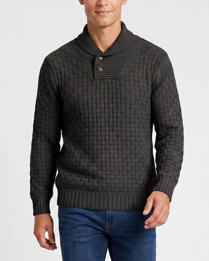 Men's Plaid Casual Pullover